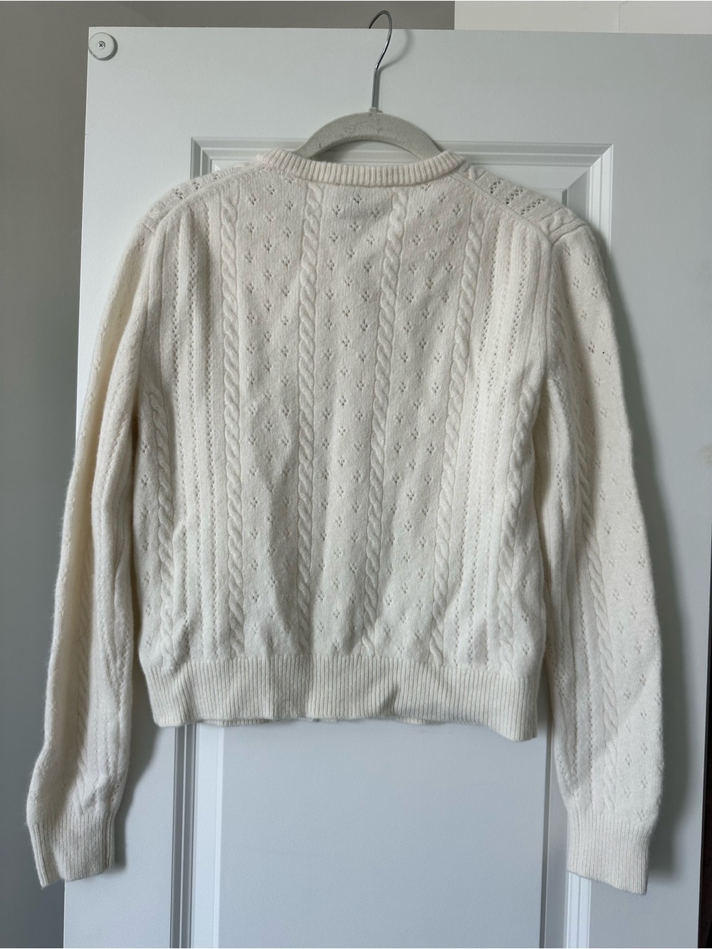 Aritzia Sunday Best Pointelle Knit Cardigan Sweater - Picture 4 of 4